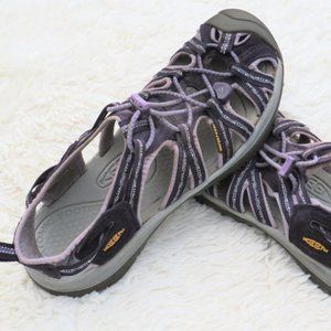 Keen Womens Whisper Sandals, Purple/Gray, Size 9.5